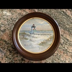 Original GS Hill “Brant Point Winter” 2013 Nantucket Scene